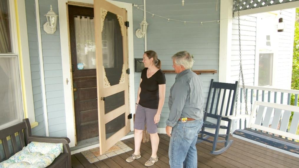 Custom Screen Door, Paint Trim